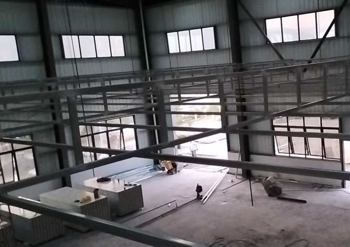 四川鑫盛源化工有限公司廠房裝修現(xiàn)場(chǎng)